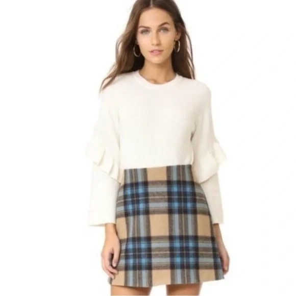 Tory Burch Ashley Ruffled Bell Sleeves Pullover Sweater size small - Picture 1 of 10